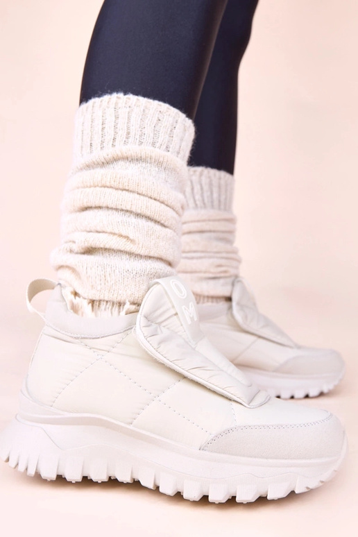 Šedé dámske snehové topánky na suchý...