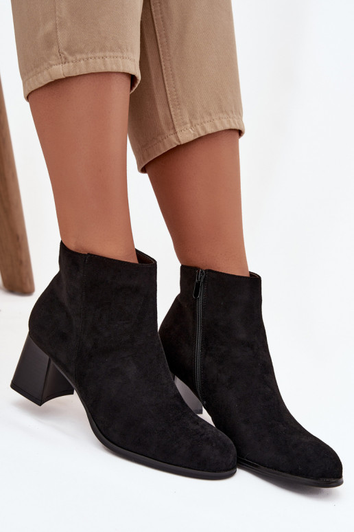 Dámske čižmy z eko semišuoIne čierna Márilou