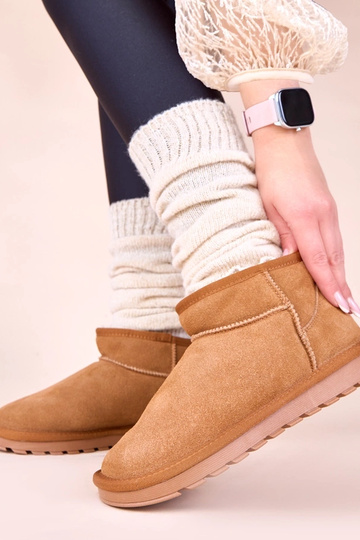 Hnedé teplé snehové topánky... 2