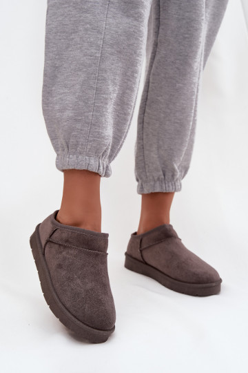 Snehule Dámske zahriať sa s kožušinou vo vnútri sivá Serenne 2