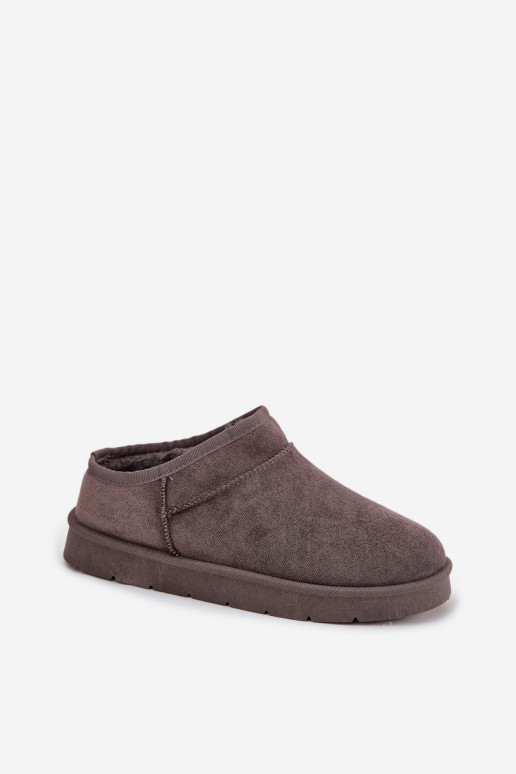 Snehule Dámske zahriať sa s kožušinou vo vnútri sivá Serenne