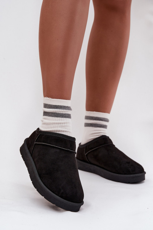 Snehule Dámske zahriať sa s kožušinou vo vnútri čierna Serenne