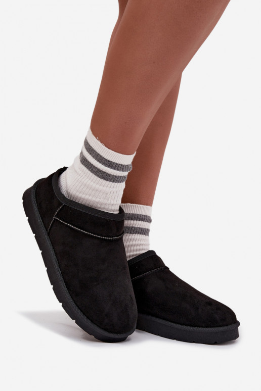 Snehule Dámske zahriať sa s kožušinou vo vnútri čierna Serenne