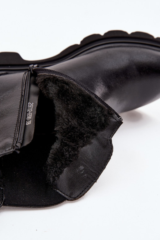 štýlové čižmy Dámske zahriať sa Zapnuté Hrad čierna Rivelia