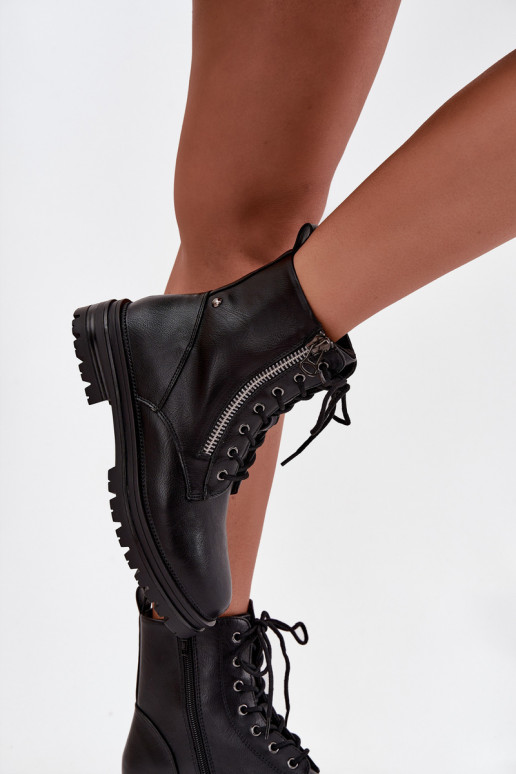 Pracovné členkové topánky Dámske zahriať sa čierna Ivonelle