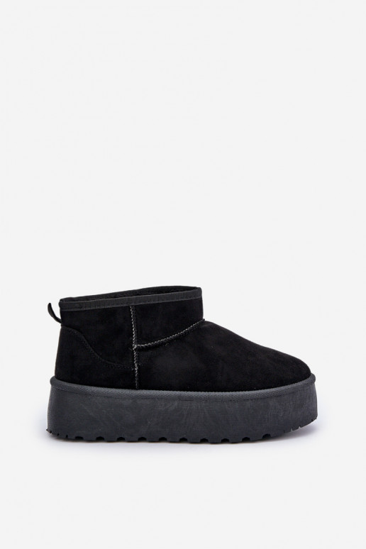 Dámske Snehule s platformou čierna Ninala