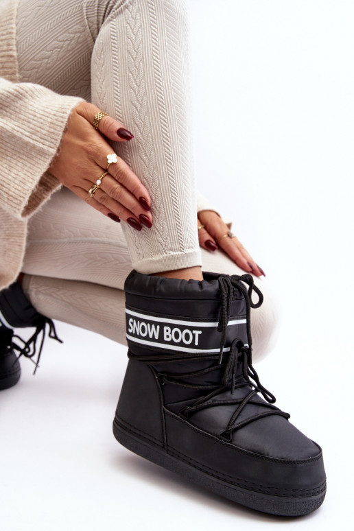 Dámske Tkané zimné topánky čierna Soia