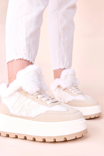 Pieskové zateplené tenisky...