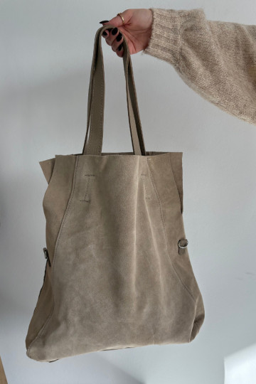 zo semišuoIna Kabelka Zapnutékupujúci Svetlobéžová Miraya