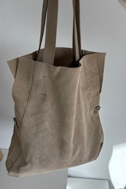 zo semišuoIna Kabelka Zapnutékupujúci Svetlobéžová Miraya