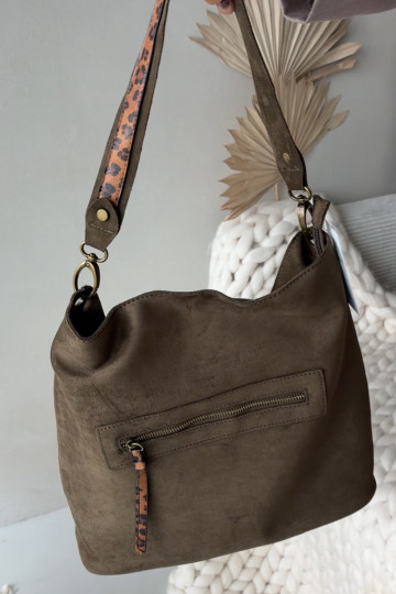 Kabelkaz eko semišuu Tmavýzielona Deliane