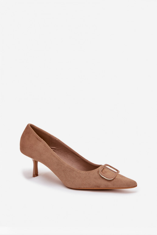 štekle Dámske S Ornatem Detalem béžová Amelora