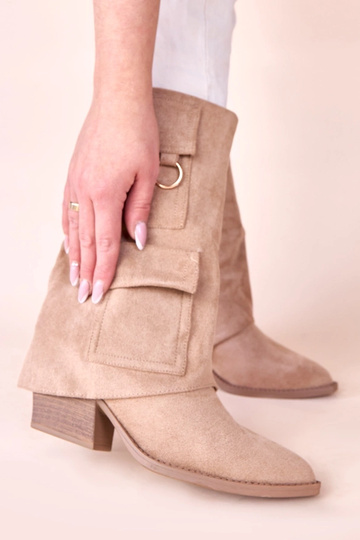 Pieskové čižmy na podpätku... 2