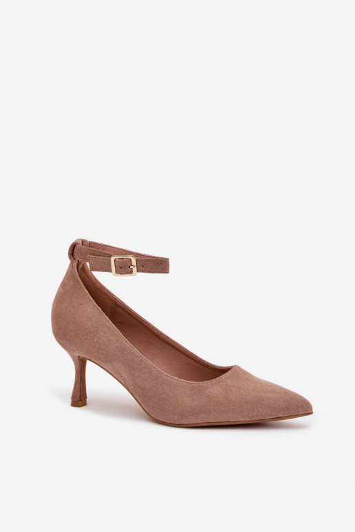 štekle Topánkyz eko semišuu béžová Devoria