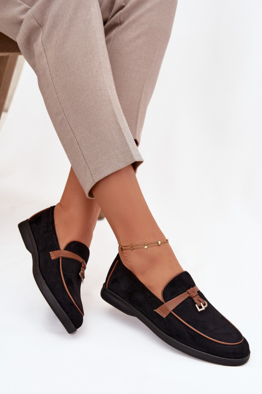 Mokasíny Mokasíny Dámskez eko semišuu čierna DarInen