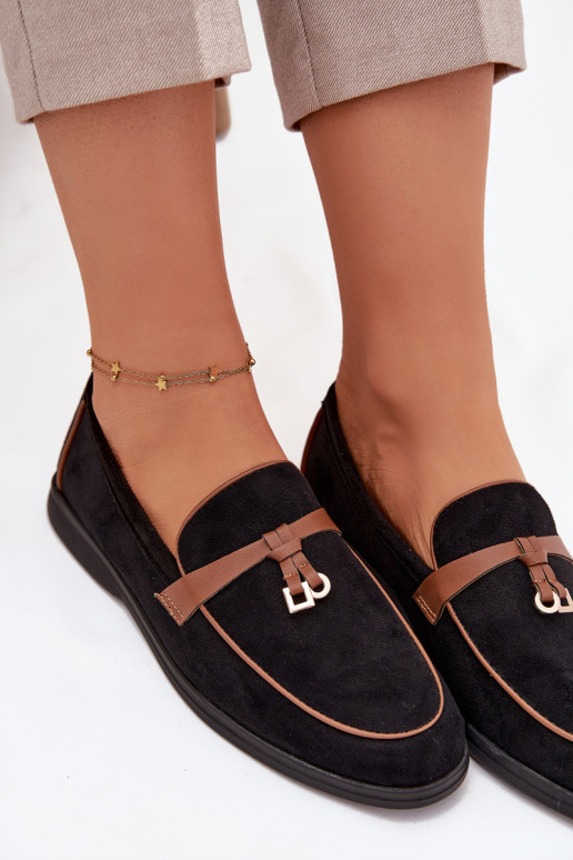 Mokasíny Mokasíny Dámskez eko semišuu čierna DarInen