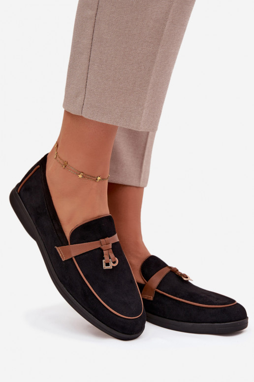 Mokasíny Mokasíny Dámskez eko semišuu čierna DarInen