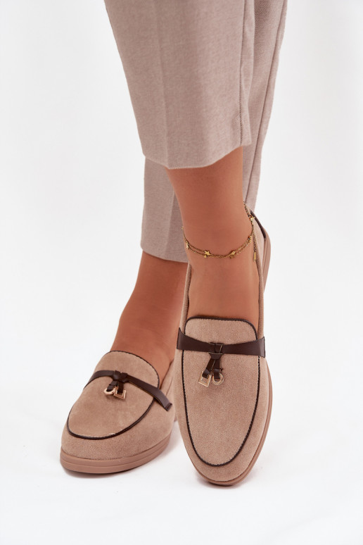 Mokasíny Mokasíny Dámskez eko semišuu béžová DarInen