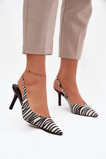 Topánky s tenkými podpätkami Zebra Phelia 2