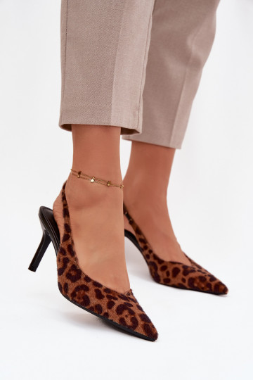 Phelia topánky s tenkými opätkami v leopardo vzore 2