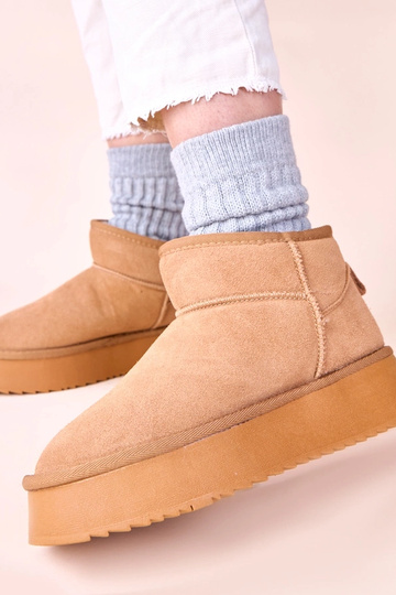 Hnedé snehové čižmy z... 2