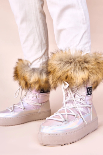 Strieborné snehové topánky... 2