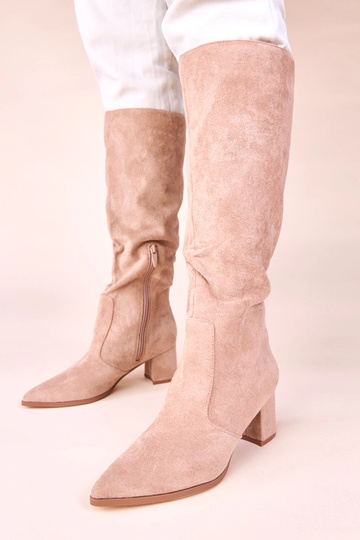 Pieskové dlhé čižmy z...