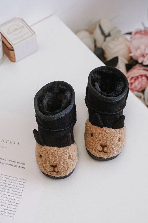 Teplé detské snehule Lamy čierna Esandira