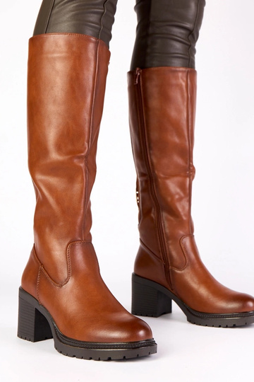 Hnedé vintage štýlové dlhé...