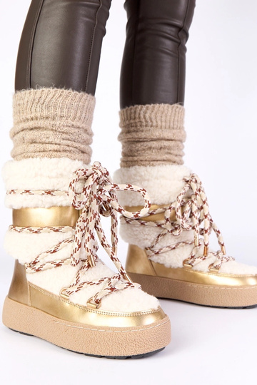 Zlaté teplé sťahovacie...