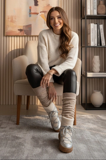 Strieborné teplé snehové... 2