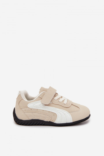 Detské športové tenisky so suchým zipsom pieskovej farby Perrin 2