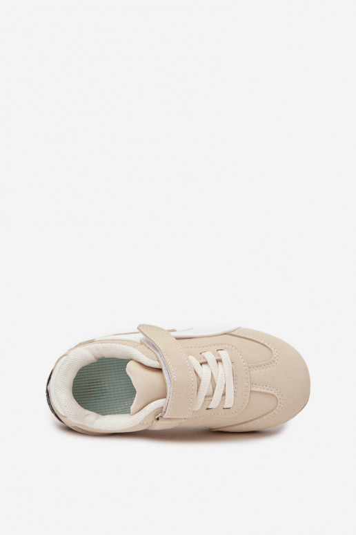 Detské športové tenisky so suchým zipsom pieskovej farby Perrin