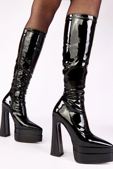 Čierne čižmy na podpätku... 2