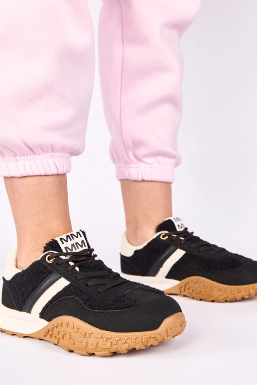 Čierne športové topánky teplé s...