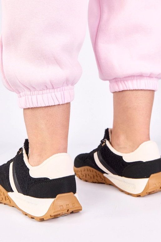 Čierne športové topánky teplé s...