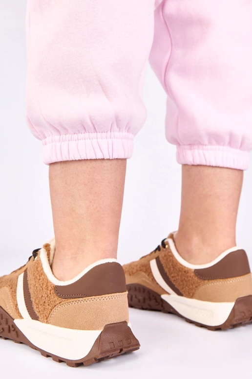 Hnedé športové topánky teplé s...