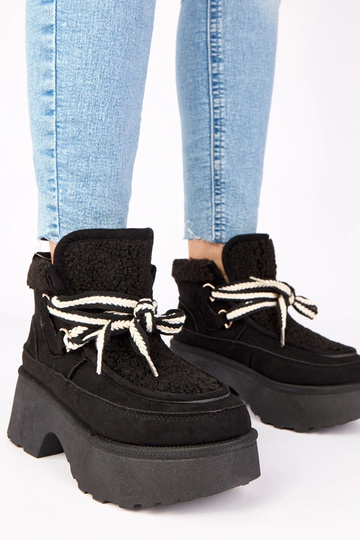 Čierne snehové čižmy s...