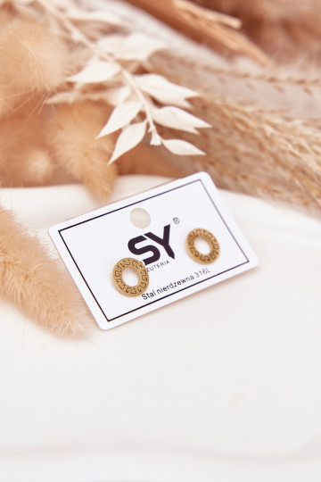 so štýlovými detailmii Kółeczka z nerezovej ocele zlatej farby 2