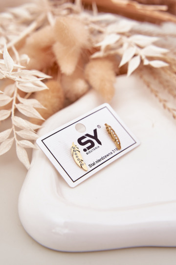 so štýlovými detailmii Listki s trblietavými otvormi Stal NierdzeInna zlatej farby 2