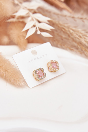 so štýlovými detailmii s trblietavými otvormi zlato-Ružová