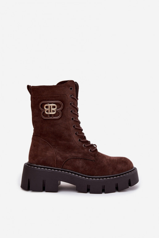 Čižmy INokrery Dámske S Ornatem Element zahriať sa CzekoladoIne Ilyane