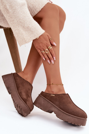 Snehule Dámska nízka s platformou Hnedá farba Yrenna