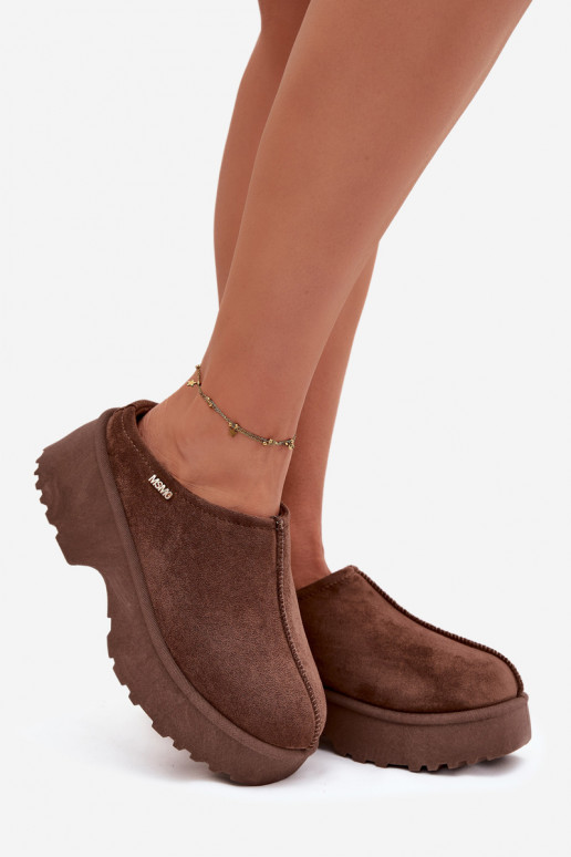 Snehule Dámska nízka s platformou Hnedá farba Yrenna