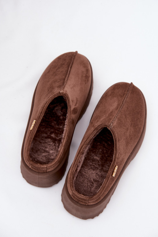 Snehule Dámska nízka s platformou Hnedá farba Yrenna