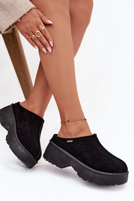 Snehule Dámska nízka s platformou čierna Yrenna