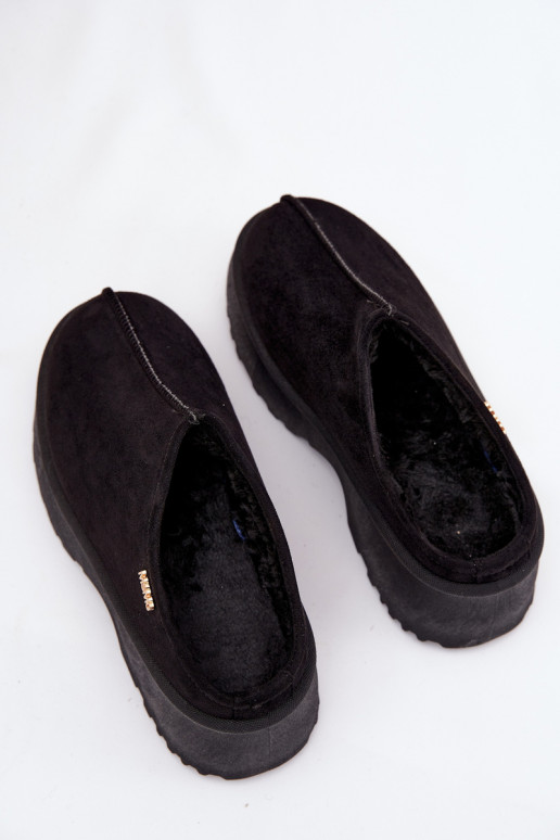 Snehule Dámska nízka s platformou čierna Yrenna