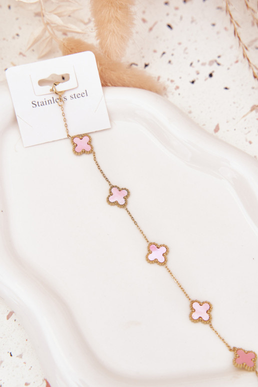 Náramok S príveskami Stal NierdzeInna zlato-Ružová