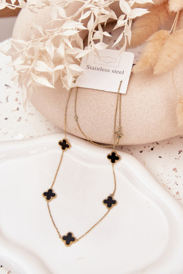 reťaz z nerezovej ocele zlato-čierna 2