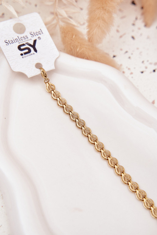 Náramok Vyrobené z chirurgickej ocele zlatej farby